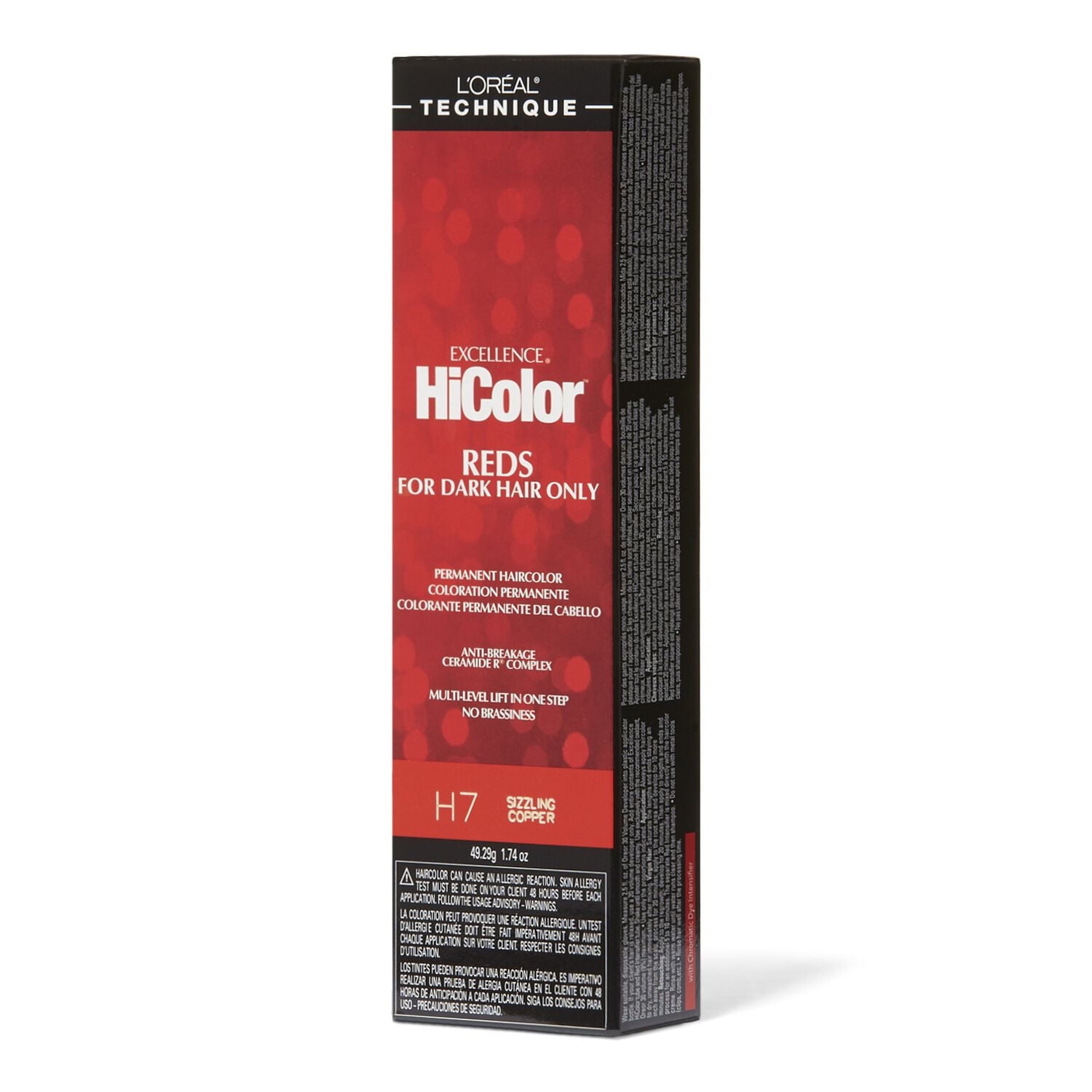 L'Oreal Excellence HiColor H7 Sizzling Copper 1.74 oz, Pack of 1, 6