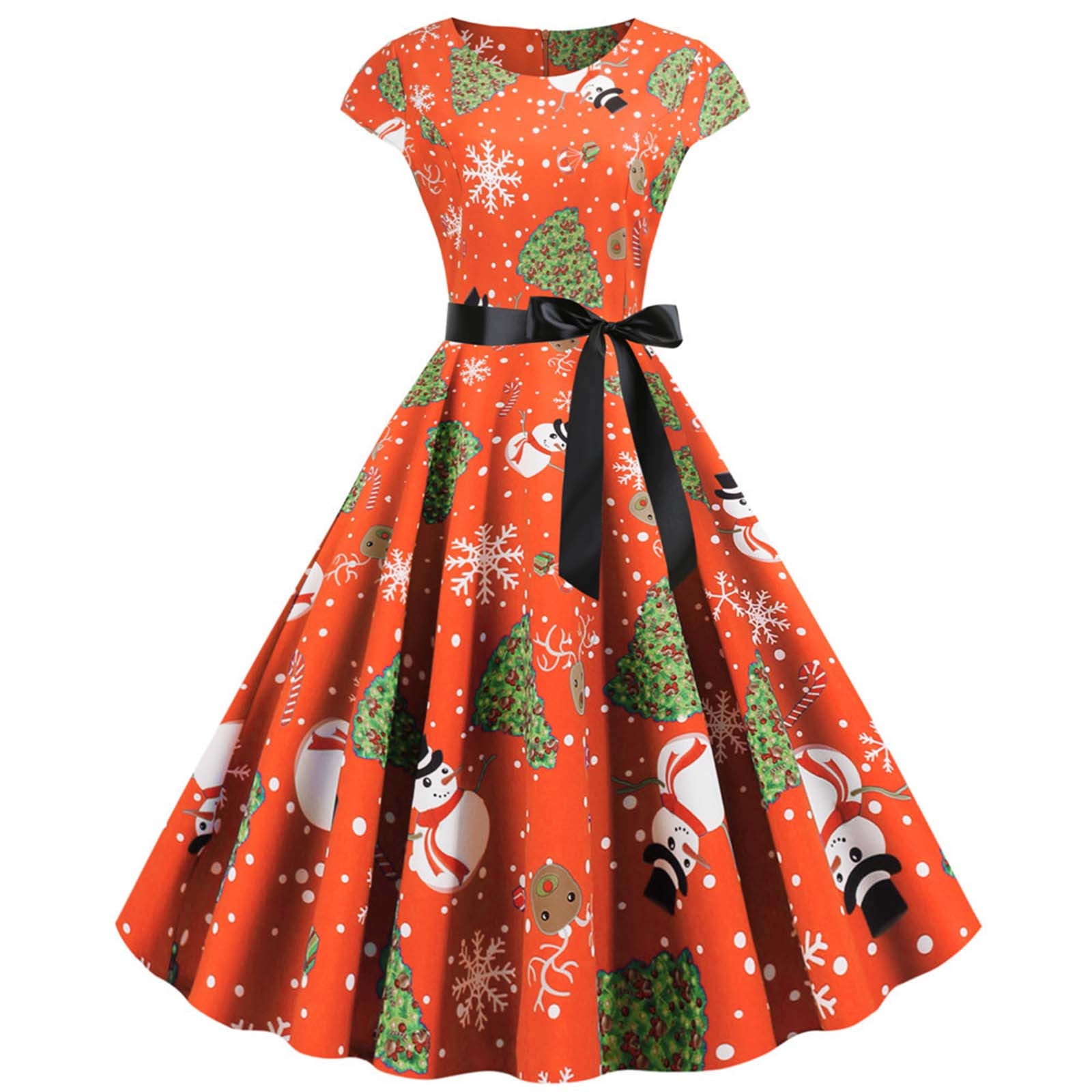 Lastesso Women Christmas Print Semi Formal Dresses Qatar | Ubuy