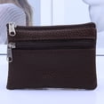 thumbnail image 2 of Women Men Leather Wallet Multi Functional Zipper Leather Coin Purse Card Wallet, 2 of 9