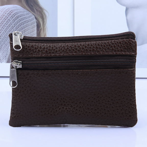 RXIRUCGD Coin Purse for Women Men, Artificial Leather Tray Purses Coin Purse Cash Change Wallet Key Holder Money Pouch for Birthday Fathers Day Mothers Day Gifts