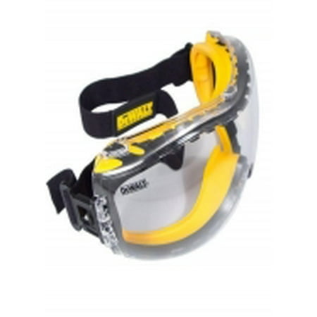 DeWalt Concealer Anti-Fog Dual Mold Safety Goggle, Clear