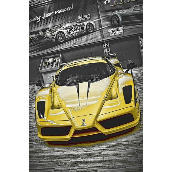 Yellow Enzo- CANVAS OR FINE PRINT WALL ART