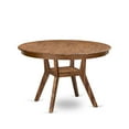 thumbnail image 6 of Luxe by East West Furniture 7-Pc Dining Set Of A Pedestal Kitchen Table, 6 Light Tan Upholstered Chairs, 6 of 7