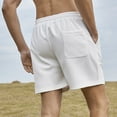 thumbnail image 7 of Fashion YLSDY Mens Sweat Shorts Drawstring Elastic Waist Gym Workout Shorts Casual Athletic Jogger Shorts with Pockets for Running Training White M, 7 of 7