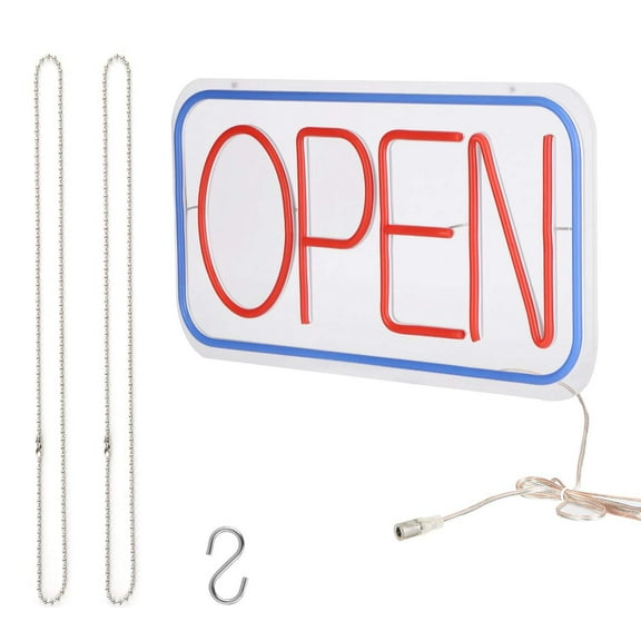LED Open Sign 16.5x9.1in Neon Display