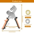 thumbnail image 2 of Portable Grommet Tool Kit Magnetic Handheld Eyelet Pliers Kit Grommet Hand Press Set with 300 Eyelet for Canvas Tarp, 2 of 9