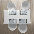 thumbnail image 4 of Ambesonne Winter Place Mats Set of 4, Wooden Bridge Cold River, Standard Size, White Brown, 4 of 4