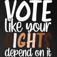 thumbnail image 3 of CafePress - VOTE Like Your Rights Depend O Long Sleeve T Shirt - Long Sleeve Dark T-Shirt, 3 of 4
