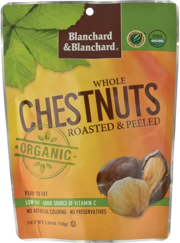 Blanchard & Blanchard Organic Whole Chestnuts, Peeled, 5.29 Oz