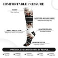 thumbnail image 3 of Lsque Starfishes Shells Pattern Sport Compression Socks for Men & Women 15-20 mmHg Knee High Nurse Pregnant Running Medical and Travel Athletic, 3 of 6