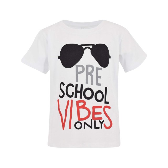 Unique Baby Boys Girls Preschool Vibes Only Back to School T Shirt tee top