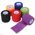 thumbnail image 1 of Woeilo Bandages Élastiques Auto-Adhésifs 7.5x450cm Rouge Doux Confortable Idéal pour Exercice Rouge Moyen, 1 of 5