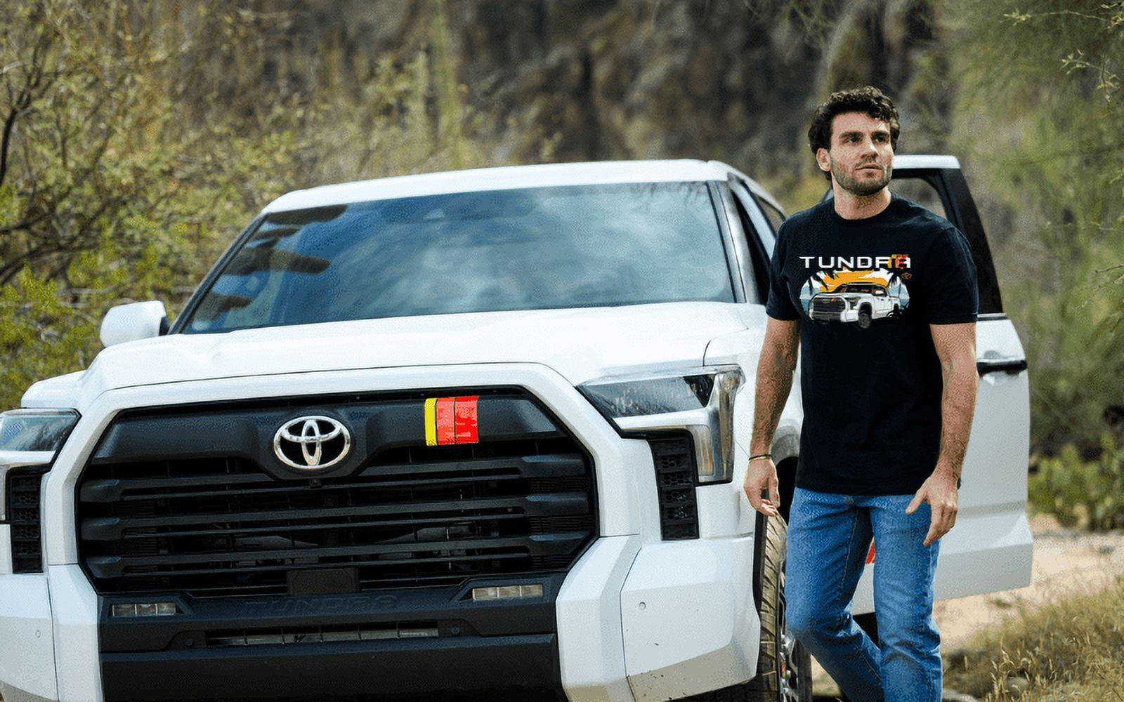 Toyota Men's Big and Tall Tundra Pick-Up Truck Beach Tee