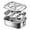 L, variant on Stainless Steel Lunch Box with Double-Layer Dividers, Leak-Proof Seal & Lock, Large Capacity Food Container for Work, Travel & Daily Use