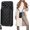 Black, variant on Crossbody Wallet Case for iPhone X Xs, RFID Blocking PU Leather Zipper Handbag Purse Flip Cover, Kickstand Folio Case with Card Slots Holder Wrist Strap Lanyard 5.8 Inch (Rose Gold)