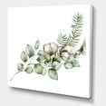 thumbnail image 3 of Designart ' Eucalyptus Branches With Christmas Bouquet ' Traditional Canvas Wall Art Print, 3 of 4