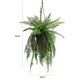 thumbnail image 2 of Plantas artificiales colgantes: macetas artificiales for interior y exterior, ideales for decorar la pared del baño o la habitación., 2 of 3