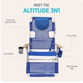 thumbnail image 4 of Ostrich The Altitude 3N1 High Back Outdoor Beach Lounge Chair with Footrest, Blue, 4 of 8