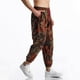 thumbnail image 1 of Pantalones largos para hombre, informales, de moda, con cintura elástica, estampados, parte inferior elástica, pantalones largos de lino y algodón., 1 of 5