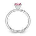 thumbnail image 2 of Sterling Silver Stackable Expressions High 5mm October Swarovski Ring, 2 of 3