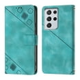 thumbnail image 2 of Tarise Phone Case for Samsung Galaxy S21 Ultra, Premium PU Leather Card Holder Wrist Strap Magnetic Closure Flip Stand Function TPU Interior Book Cover for Samsung S21 Ultra 5G Wallet Case, Green, 2 of 7