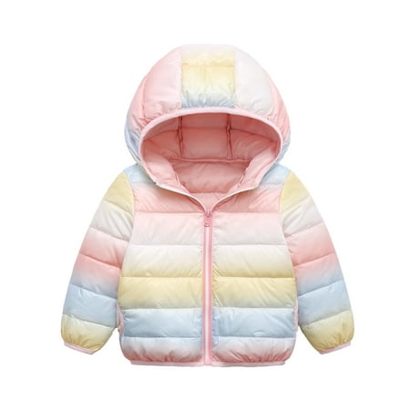 

RPVATI Toddler Baby Girls Hooded Zip Up Tie Dye Coat Padded Thicken Clothes Long Sleeve Winter Warm Outerwear 1Y-6Y Child Children Kids