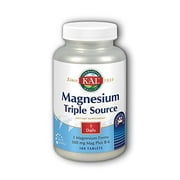 UPC 021245628279 product image for KAL Magnesium Triple Source Sustained Release -- 500 mg - 100 Tablets | upcitemdb.com