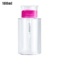 thumbnail image 1 of MesaSe Press Bottle Makeup Remover Storage Container Cosmetic Removal Fluid Plastic Press Bottle  Transparent  100ml, 1 of 5