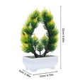 thumbnail image 2 of UPGRATOR 2Ud Bonsái Artificial Amarillo Con Follaje Detallado Para Del Hogar, 2 of 6