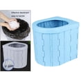 thumbnail image 4 of Inodoro plegable portátil, asiento de inodoro, cubo para exteriores, cubo plegable, inodoro Azul Zulema Inodoro de cubo plegable, 4 of 8