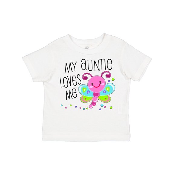 Inktastic My Auntie Loves Me Cute Dragonfly Boys or Girls Toddler T-Shirt