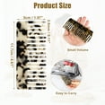 thumbnail image 4 of Unique Bargains 2pcs Acetate Wide Comb Wide Tooth Comb for Curly Wet Hair Thick Tooth Comb Beige Brown Black 4.61"x1.97", 4 of 6