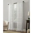 thumbnail image 4 of No. 918 Yvette Panneau de Rideau Transparent Jacquard à Treillis 52′′ x 95′′, 4 of 9