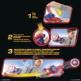 thumbnail image 3 of NERF Power Moves Marvel Avengers Captain America Shield Sling NERF Disc-Launching Toy for Kids Roleplay, 3 of 9