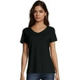 thumbnail image 1 of Hanes T-Shirt Col en V Nano-T pour Femmes - S04V, 1 of 1
