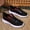 Black Red, variant on Men's Korean Style Business Dress Shoes, Elegant Faux Leather Upper, Slip-On Comfort, Cushioned Insole, Durable Sole, Perfect for Office, Formal Events, and Daily Wear