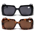 thumbnail image 2 of 2 Pairs Large Oversized Bold Women Bifocal Reading Sunglasses Reader Glasses Lion Head +1.50, 2 of 6