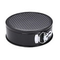 thumbnail image 4 of veasfak Nonstick Springform Cake Pan Cheesecake Pan Bakeware Loose Base Cake Baking Tin Black Round 22x7cm, 4 of 8