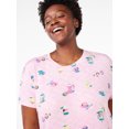 thumbnail image 5 of Joyspun Women's Print Sleepshirt with Pockets, Sizes S/M to 2X/3X, 5 of 5