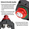 thumbnail image 4 of Car Battery Disconnect Switch, Heavy Duty Vehicle Power Cut Master Automotive Shut Off Isolator Ignition Protected Accessories, Universal for Truck ATV RV -, 4 of 6