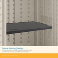 thumbnail image 5 of Suncast 4 Pack Vertical Shed Shelf Space Saving Wall Mount Outdoor Storage, Black, 5 of 12