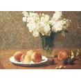 thumbnail image 2 of Unknown 24x19 White Modern Wood Framed Museum Art Print Titled - Flowers and Fruit, 2 of 4