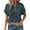 Dark blue, variant on Women's Casual Shirt 2025 Casual Summer Women Shirts Short Sleeve Top for Daily Clothing Perfect Couples with Jeans and Casual Trousers