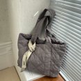 thumbnail image 3 of Bolso Hombro Acolchado para Mujer Bolso Informal Suave para Damas Y Niñas (gris), 3 of 9