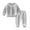 Gray, variant on Esaierr 2-10Y Kids Toddler Boys Girls Casual Set Line Pattern Pullover Tops Long Pants Loungewear Sweatshirt Outfit 2PCS