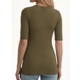 thumbnail image 3 of MOYIKO Half Sleeve T Shirts for Women Summer Trendy Crewneck Tops Spring Casual Slim Fitted Basic Tees, 3 of 7