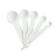 thumbnail image 3 of Monstrate Paquete de 5 cucharas medidoras, cucharas para café, comedor, cocina, sal, leche, cucharas con báscula, herramientas de cocina, accesorios Cocina y Comedor Blanco Monstrate HA003372-01, 3 of 6