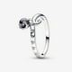 thumbnail image 4 of Pandora 2023 verano celeste azul brillante luna y sol anillo para las mujeres cóctel apilable dedo banda moda plata 925 fina Jewellry oro blanco azul dúo pavimentar anillo, 4 of 4