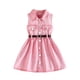 thumbnail image 2 of Conjunto de falda vaquera de verano sin mangas con cinturón para niñas pequeñas y preescolares., 2 of 6