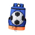 thumbnail image 4 of Bolsa de fútbol Mochila de fútbol Transpirable Cómoda Bolsa de pelota de juego deportiva Mochila de transporte de baloncesto para pelota de rugby A, 4 of 8